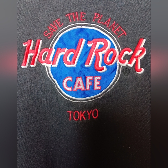 Hard Rock Cafe Tokyo Large Thick Unisex Vintage 90's Sweatshirt - Picture 3 of 5